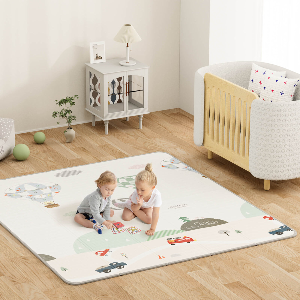 Benarita Foldable Baby Playmat (hot Air Balloon)